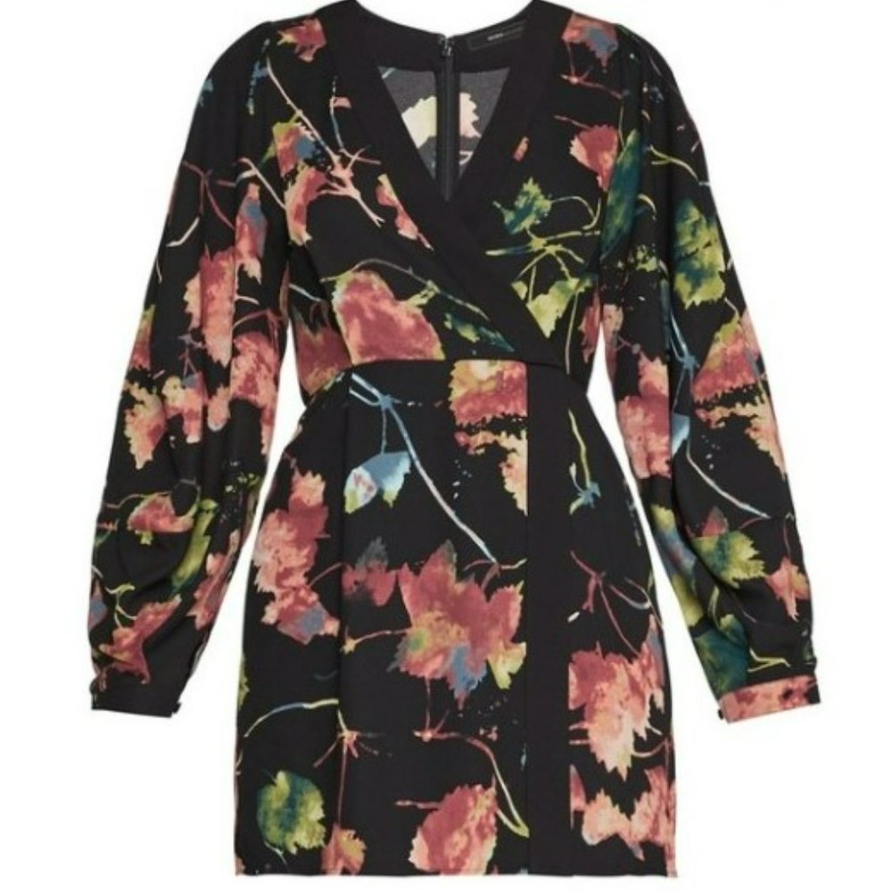 BCBGMaxAzria Rustic Grove Faux Wrap Romper